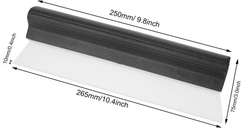 TBoxBo 2Pack Water Blade Professional Automotive Wiper Squeegee Silicone Auto Car Dryer, Shower with Super Flexible Squeegee, White - Image 2